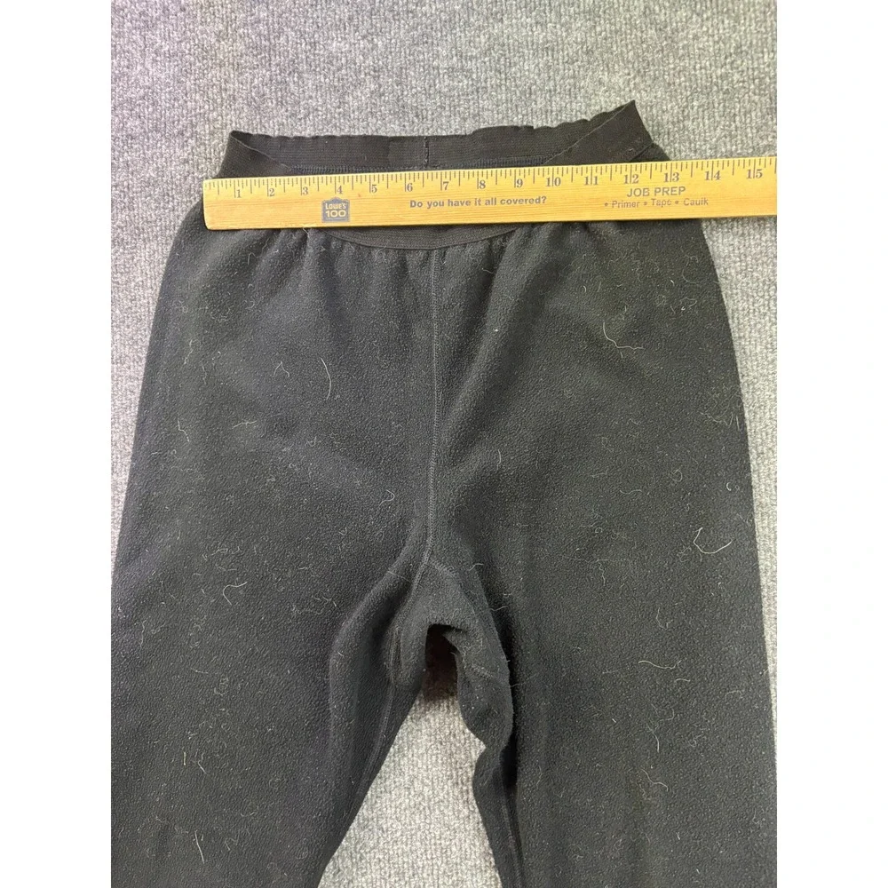 VNTG Patagonia Capilene Fleece Pants Womens M Black Base Layer Thermal Made USA